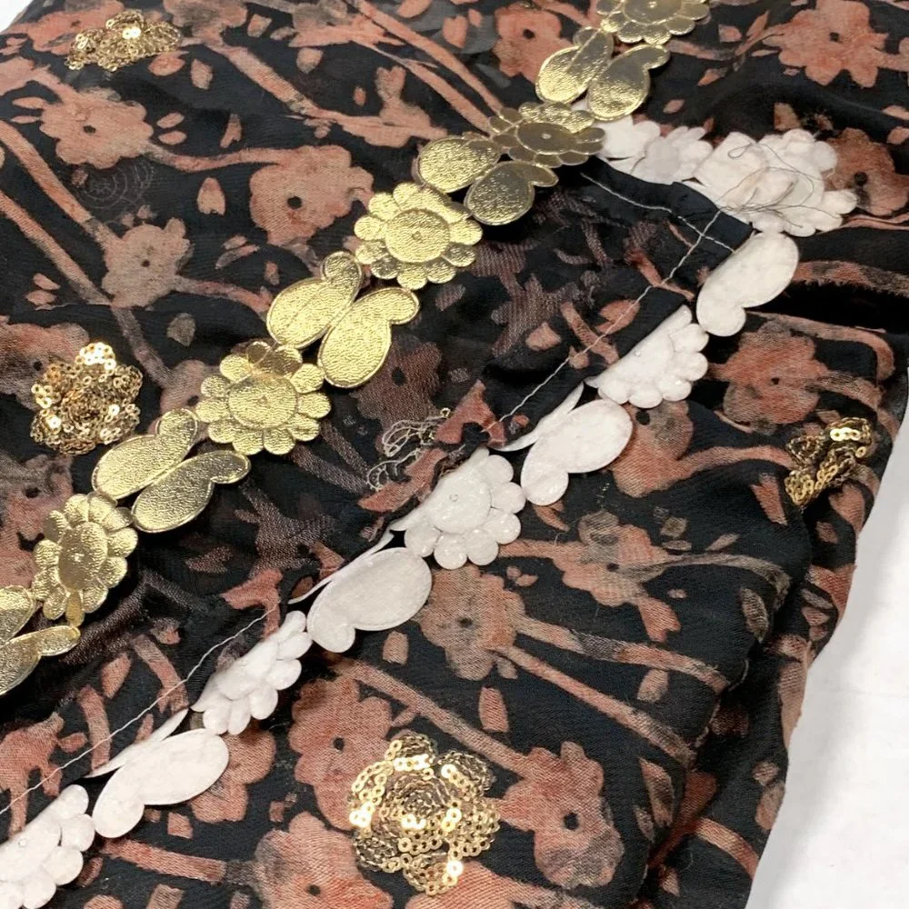 Vintage Printed Butterfly Throw Blanket Room Scarf